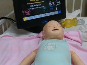Infant Simulator "Baby Barbara" was purchased from an estate gift from Barbara Brackley to help train student nurses in pediatric care. 