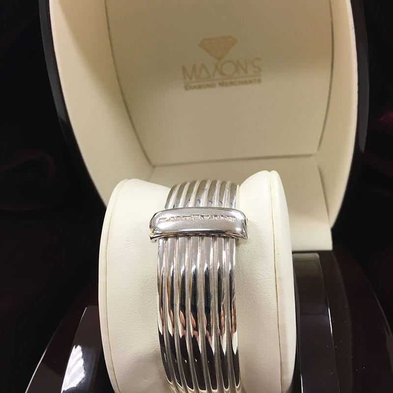 SLANE sterling silver cuff bracelet