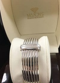 SLANE sterling silver cuff bracelet