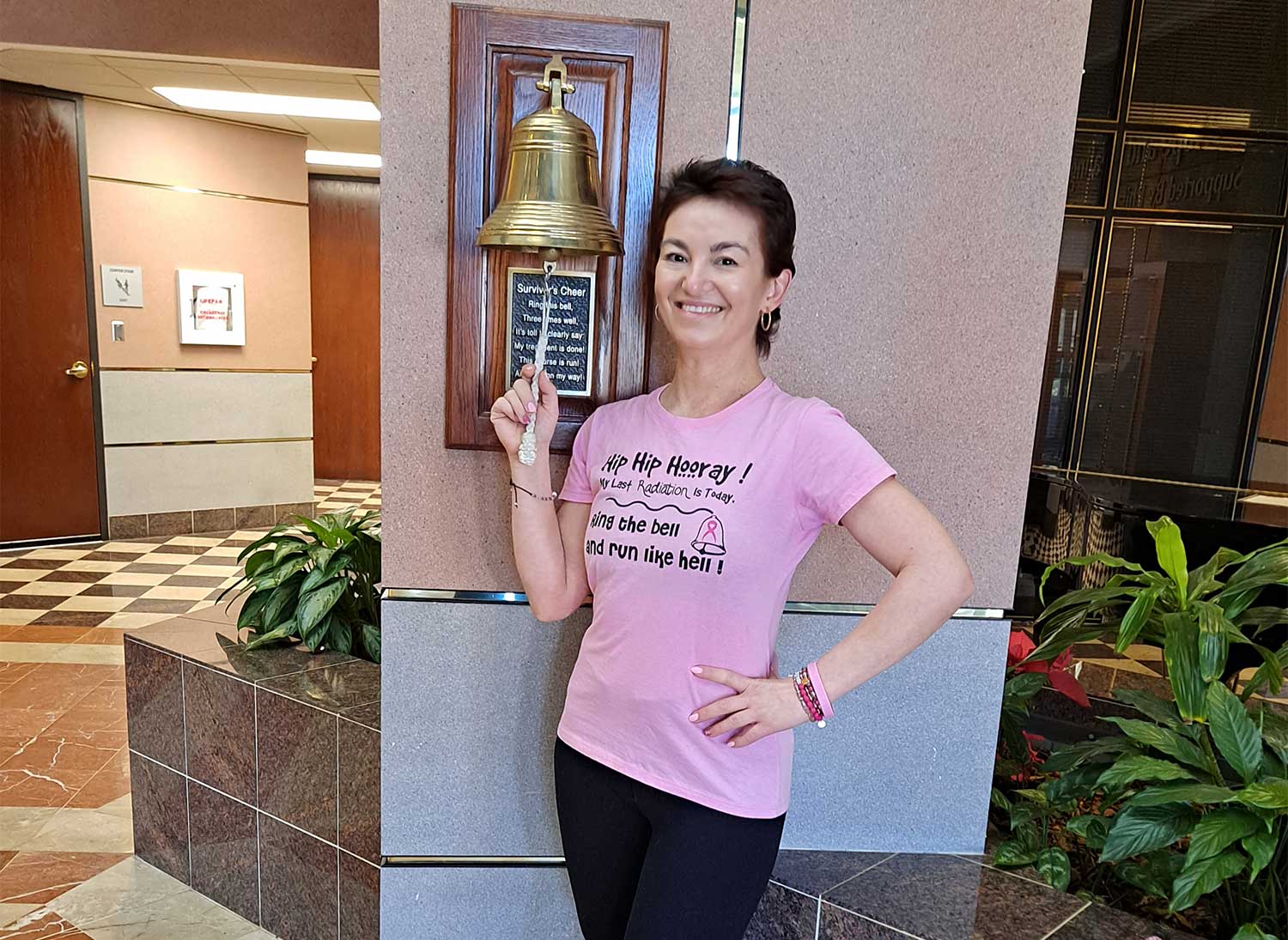 Donor support is giving a hug to a patient in need.